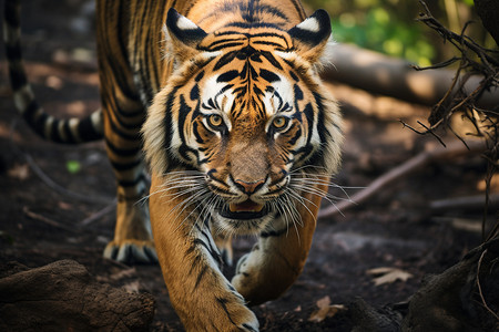 野生的老虎背景图片