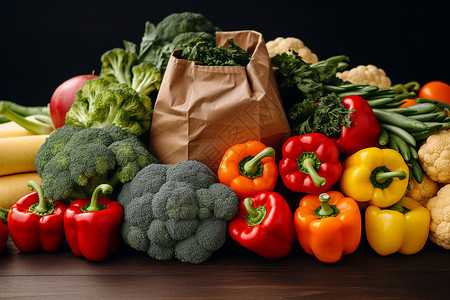 健康营养蔬菜背景图片