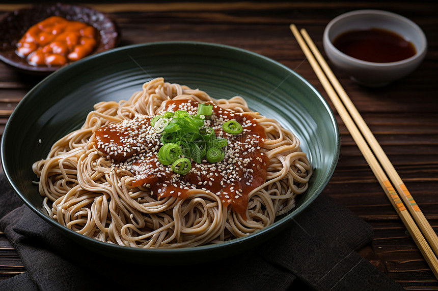 香气扑鼻的红烧牛肉荞麦面图片