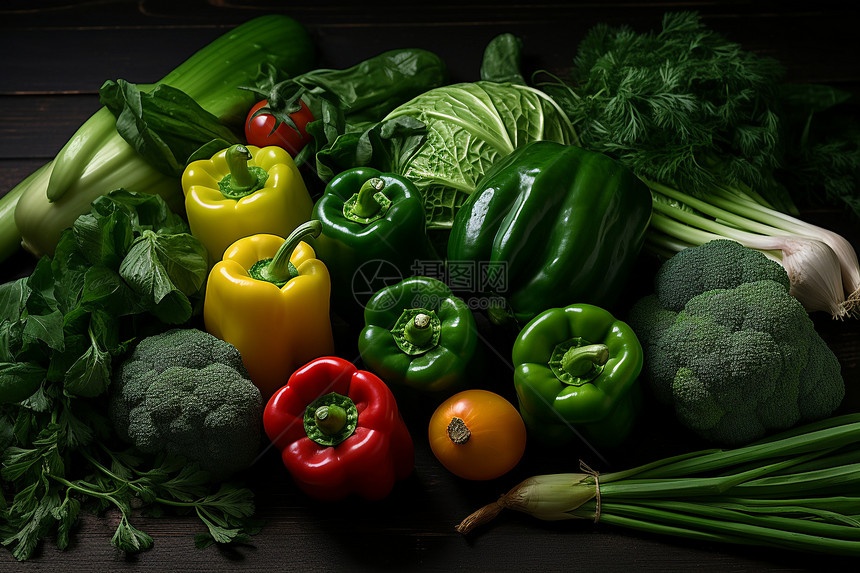 新鲜的有机蔬菜图片