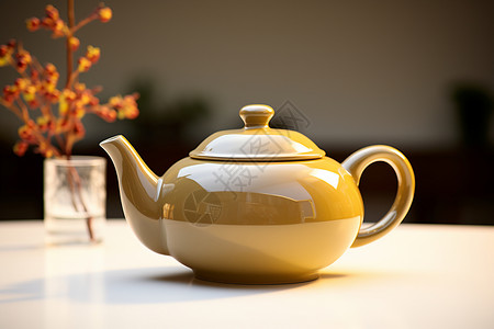 一只茶壶背景图片