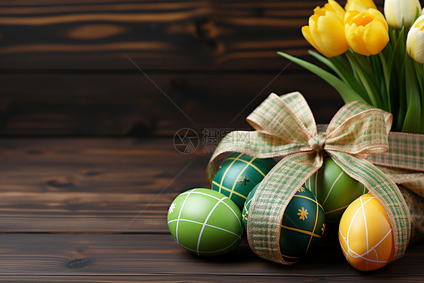 节日的复活节彩蛋图片