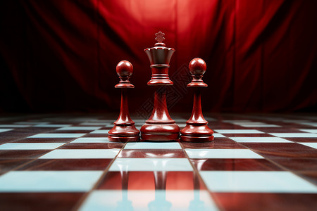 象棋棋盘素材红色的棋子背景