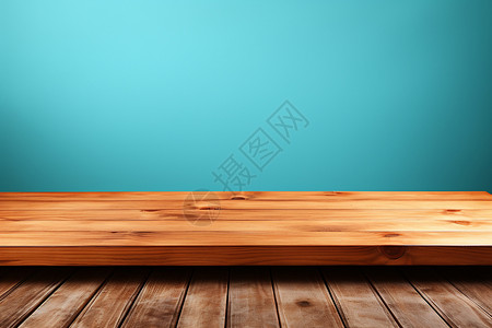 清新展台复古木桌背景背景