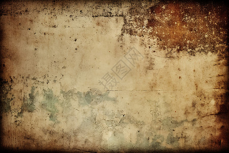 破烂的茅草房复古破旧的纸张背景设计图片