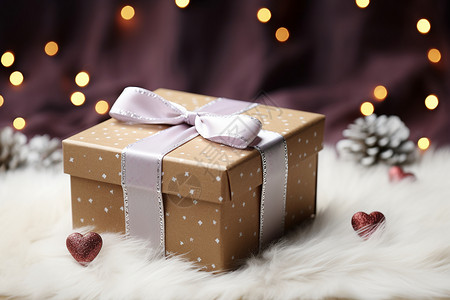 温馨圣诞礼盒背景图片