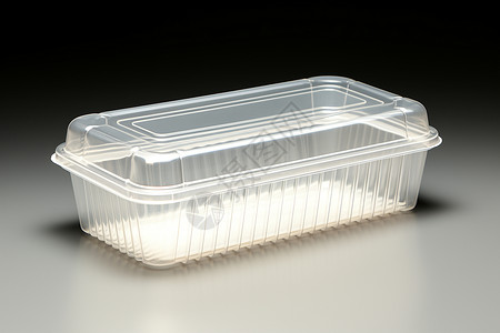 快餐包装透明塑料容器背景