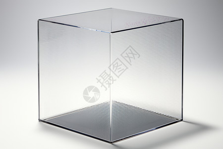 透明方形花瓶背景图片