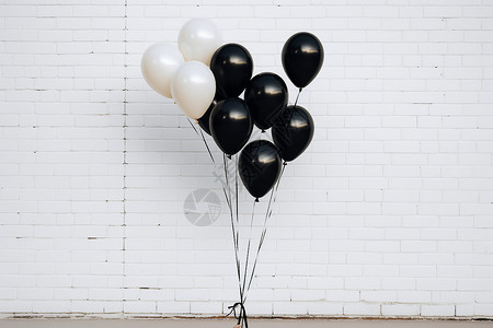 派对气球漂浮五彩缤纷的气球背景