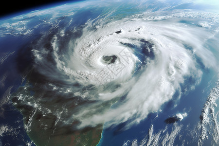 平流层播放机飓风中的地球设计图片