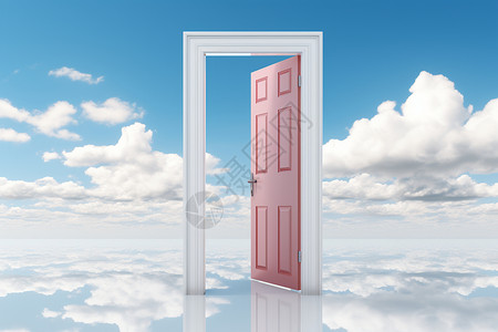 巴厘岛天空之门创意抽象的希望之门设计图片