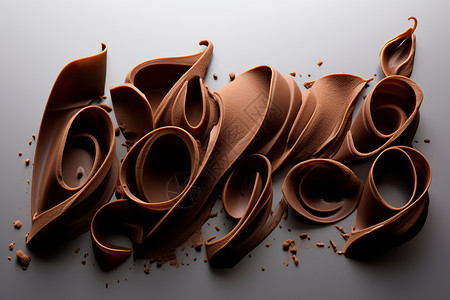 巧克力的甜蜜艺术背景图片