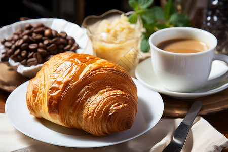 法式早餐背景图片