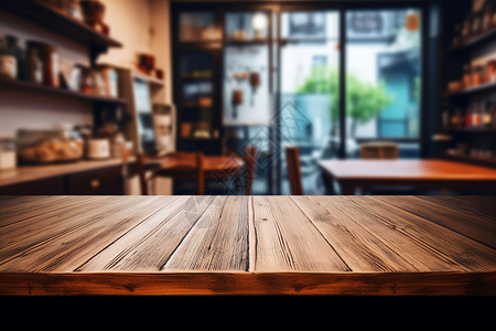 店铺室内素材木质桌面背景