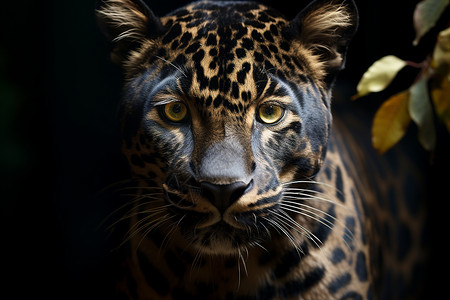 豹影林间豹，美洲豹高清图片