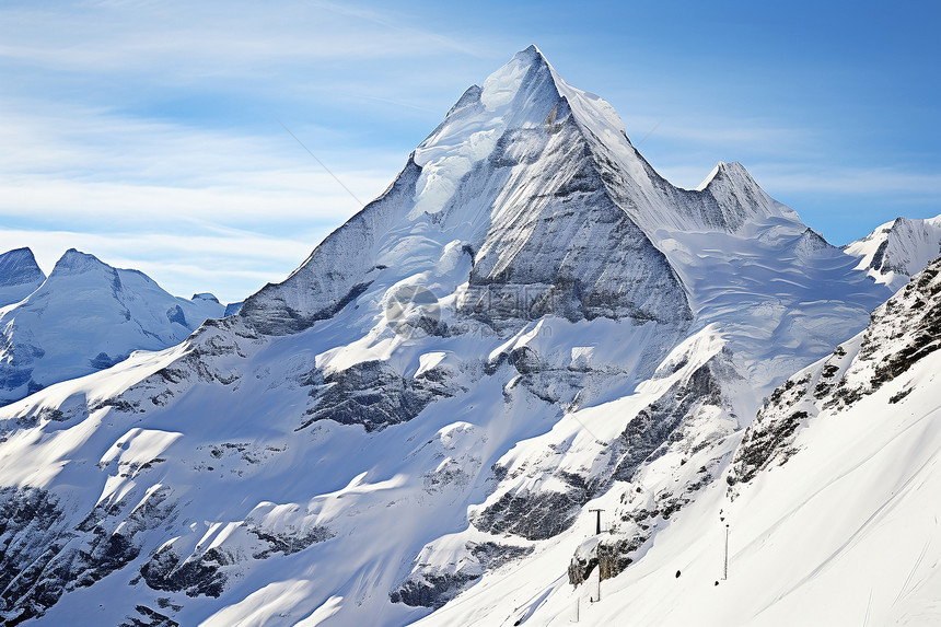 雪山的美景图片