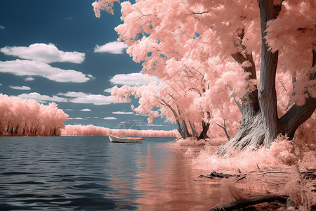 梦幻之境白杨树素材高清图片