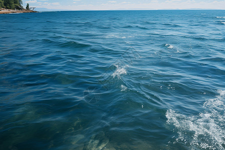 大海上的自然风景背景图片