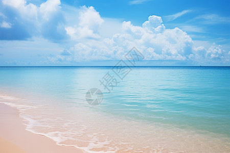 沙滩上的美景背景图片