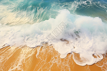 海浪冲击之美背景图片