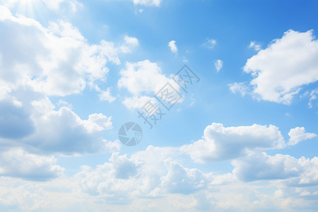 景观化蓝天白云的天空景观背景
