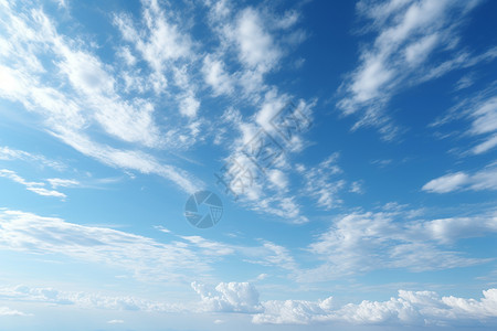 碧海蓝天的天空景观背景图片