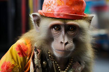 猴子马戏团背景图片