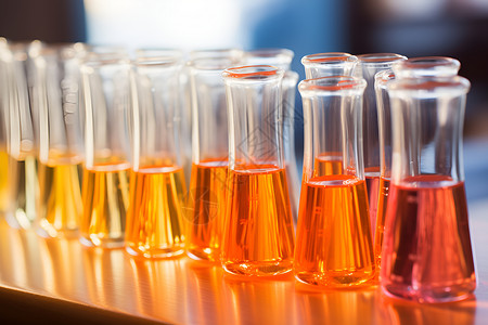 生物化学实验室中的试剂背景图片