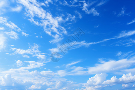 蓝天白云的自然美景背景图片
