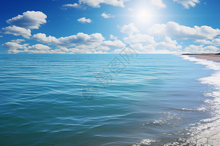 梦幻海滩背景图片