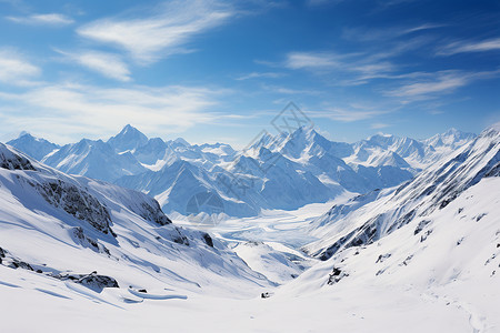 冰雪皑皑的风景背景图片