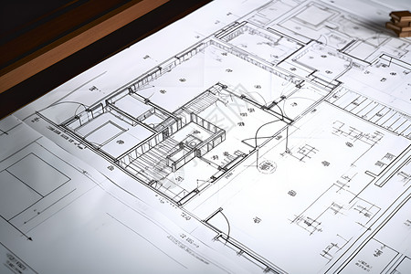 设计蓝图工程师设计的房屋装修图纸背景