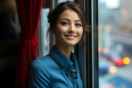 商务的漂亮美女背景图片