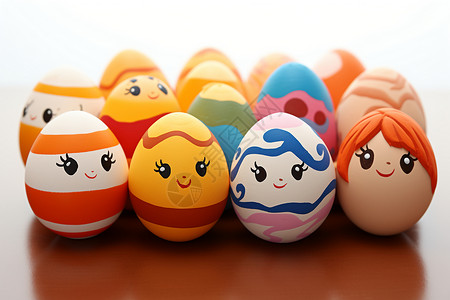 复活节彩蛋绘画绘画的彩色彩蛋插画