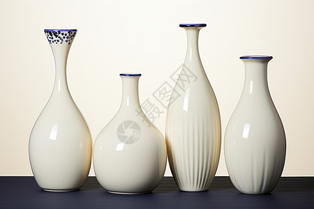 白色的瓷器花瓶背景图片