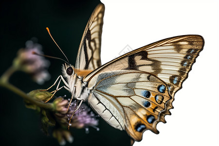 户外飞舞的漂亮蝴蝶背景图片