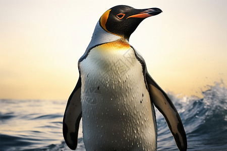 可爱的企鹅动物背景图片