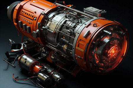 太空引擎素材太空推进系统背景