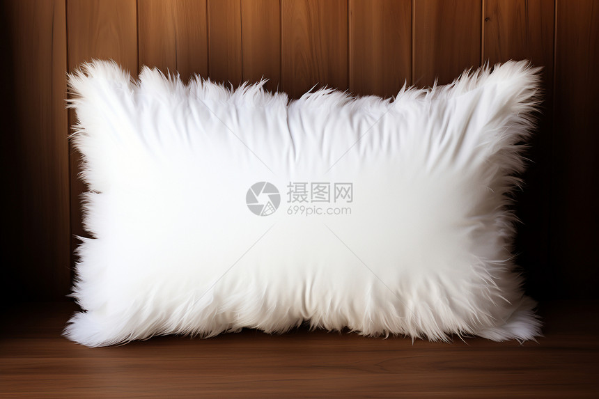 棉质白色头枕图片