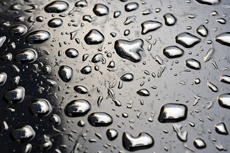 防水膜上的雨滴背景图片