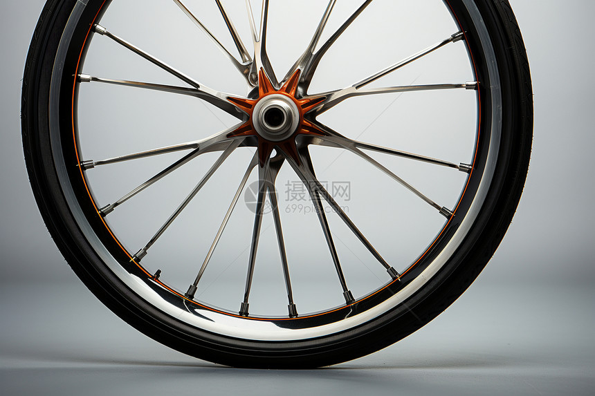 自行车维修的轮毂图片