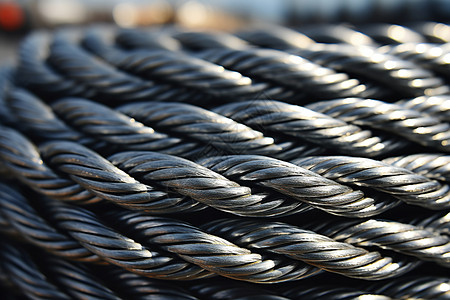 电缆工厂车间堆放的金属电缆背景
