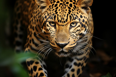 野生动物的豹子背景图片