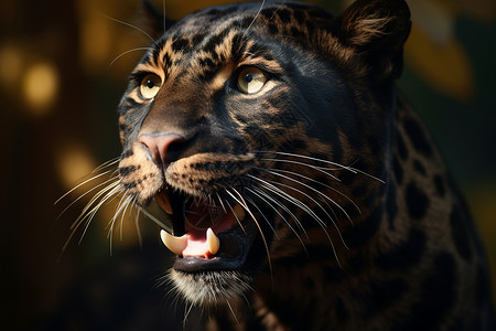 野生肉食动物的豹子背景图片