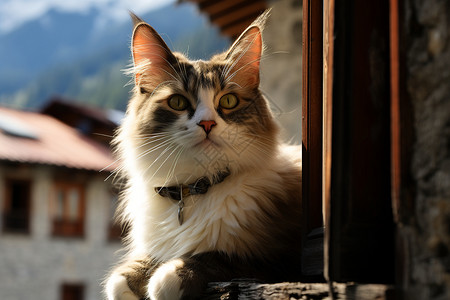 家养的宠物猫咪背景图片