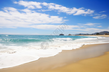 沙滩美景背景图片