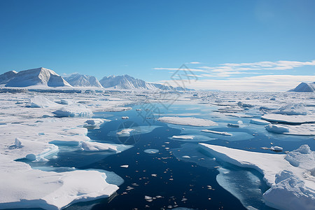 破散的浮冰背景