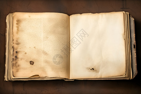烧毁破旧的书本纸张背景背景图片