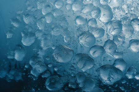 冰上的水泡背景图片