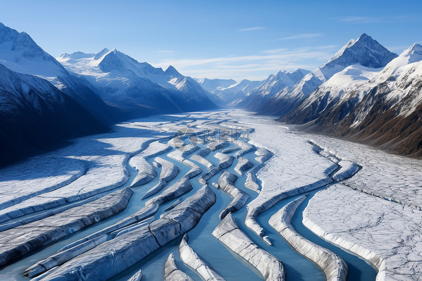 冰雪河谷图片